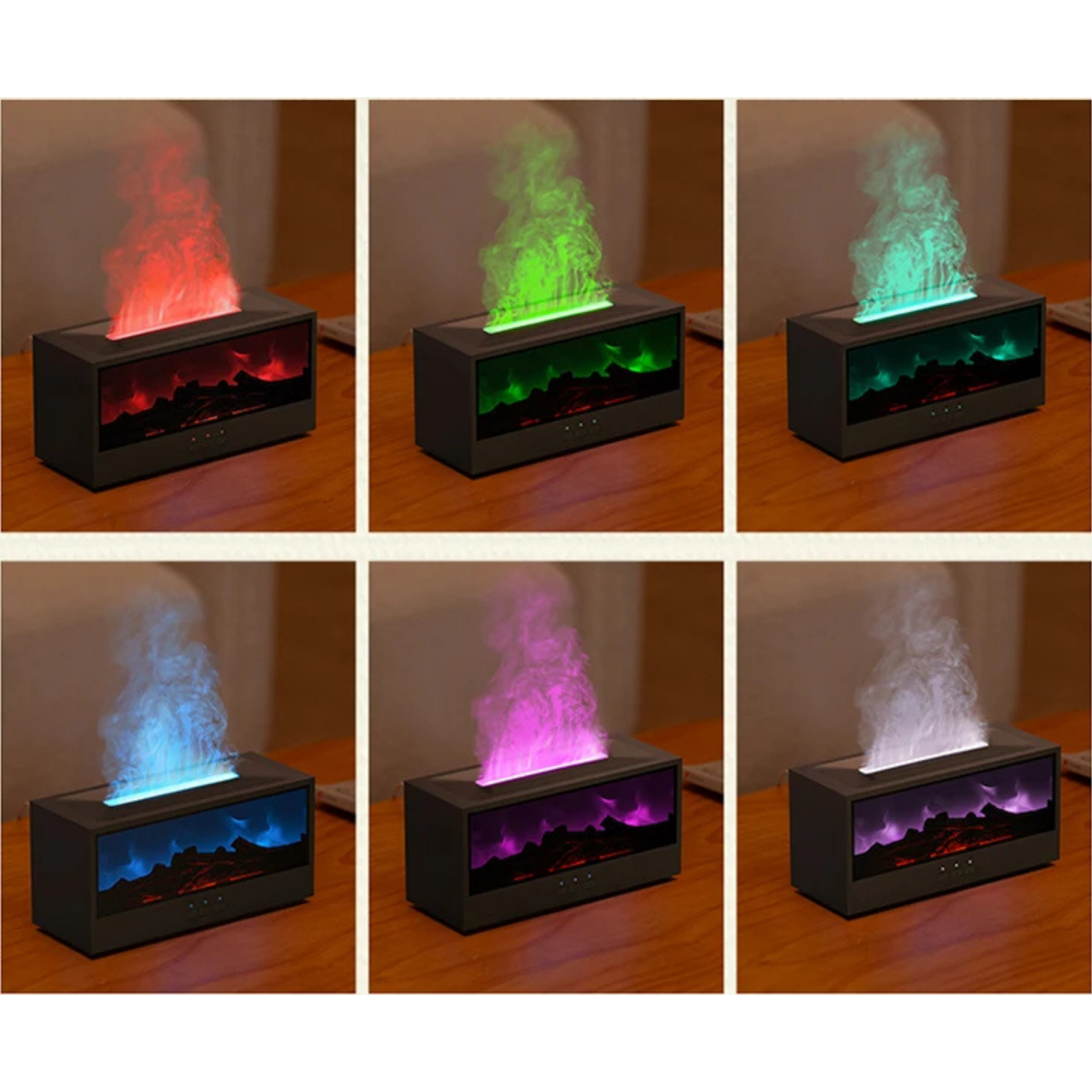 Flame Fireplace Aroma Diffuser with Remote