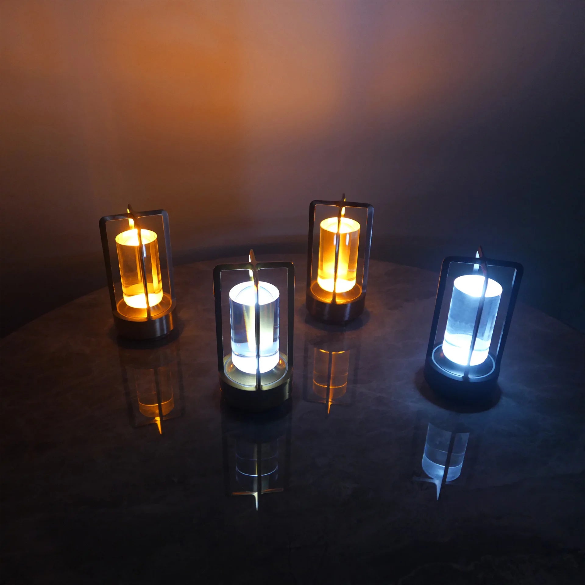 Aluminium Crystal Touch Lamp