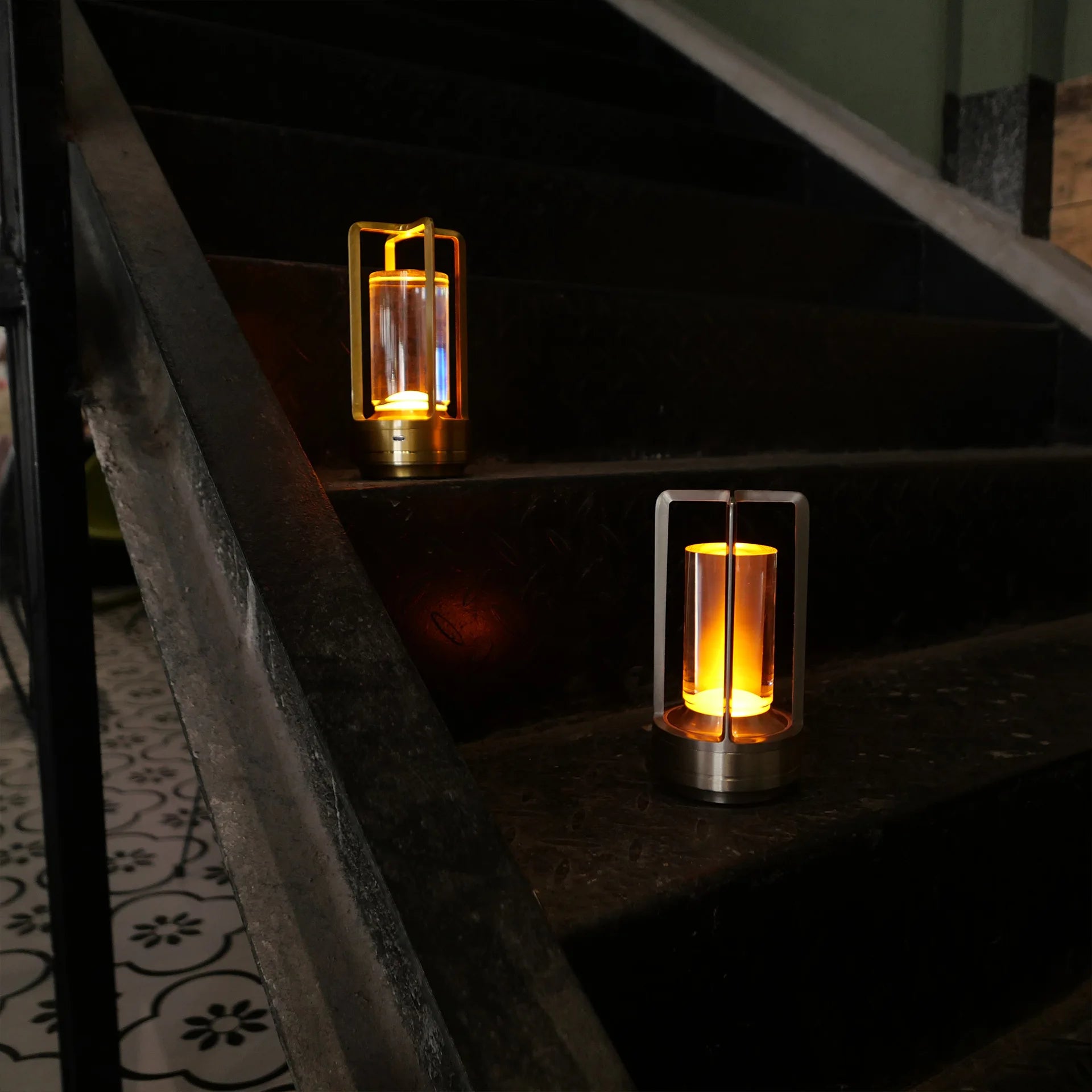 Aluminium Crystal Touch Lamp