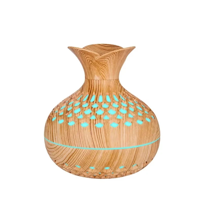 Wood Grain Mini Vase Aroma Diffuser & Humidifier