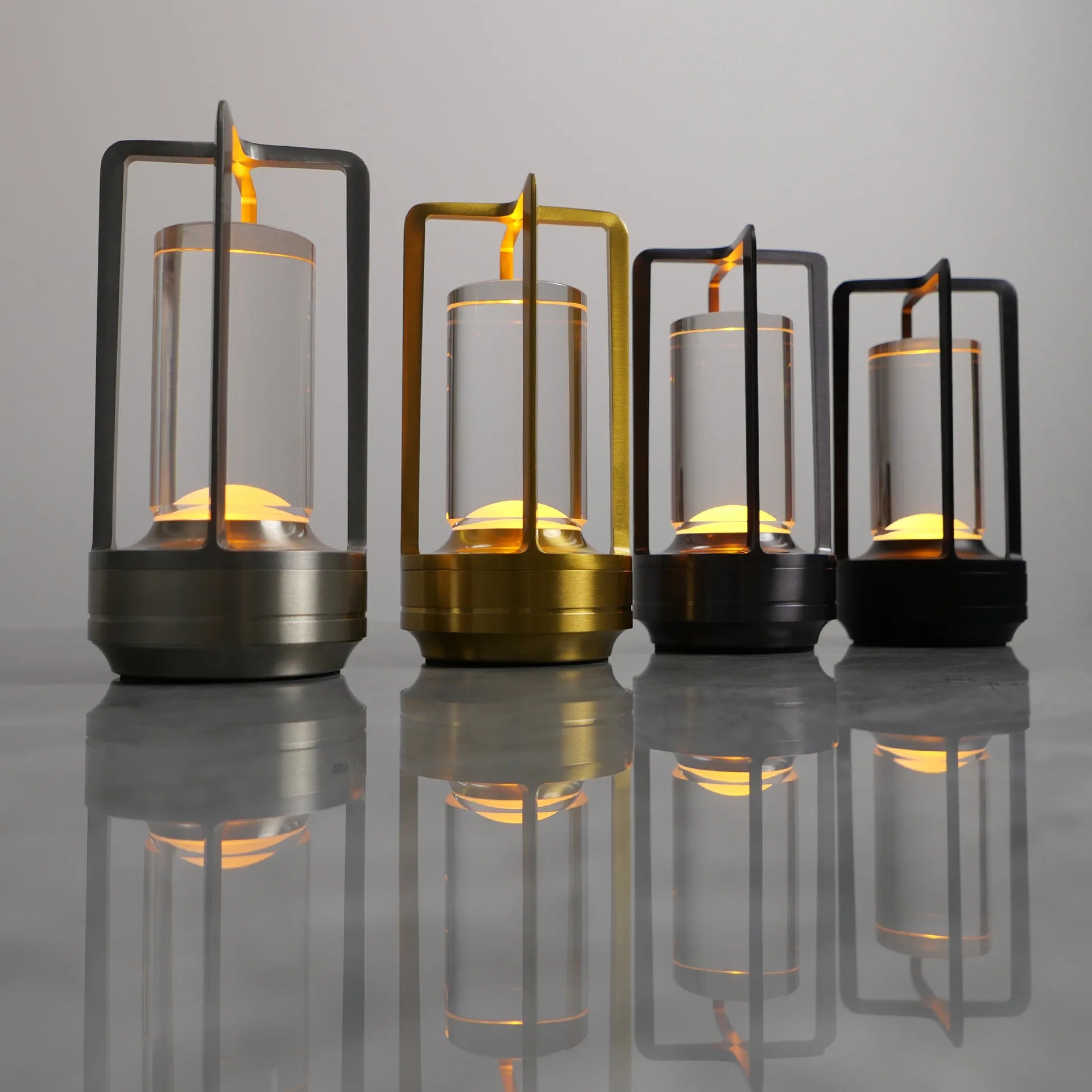 Aluminium Crystal Touch Lamp