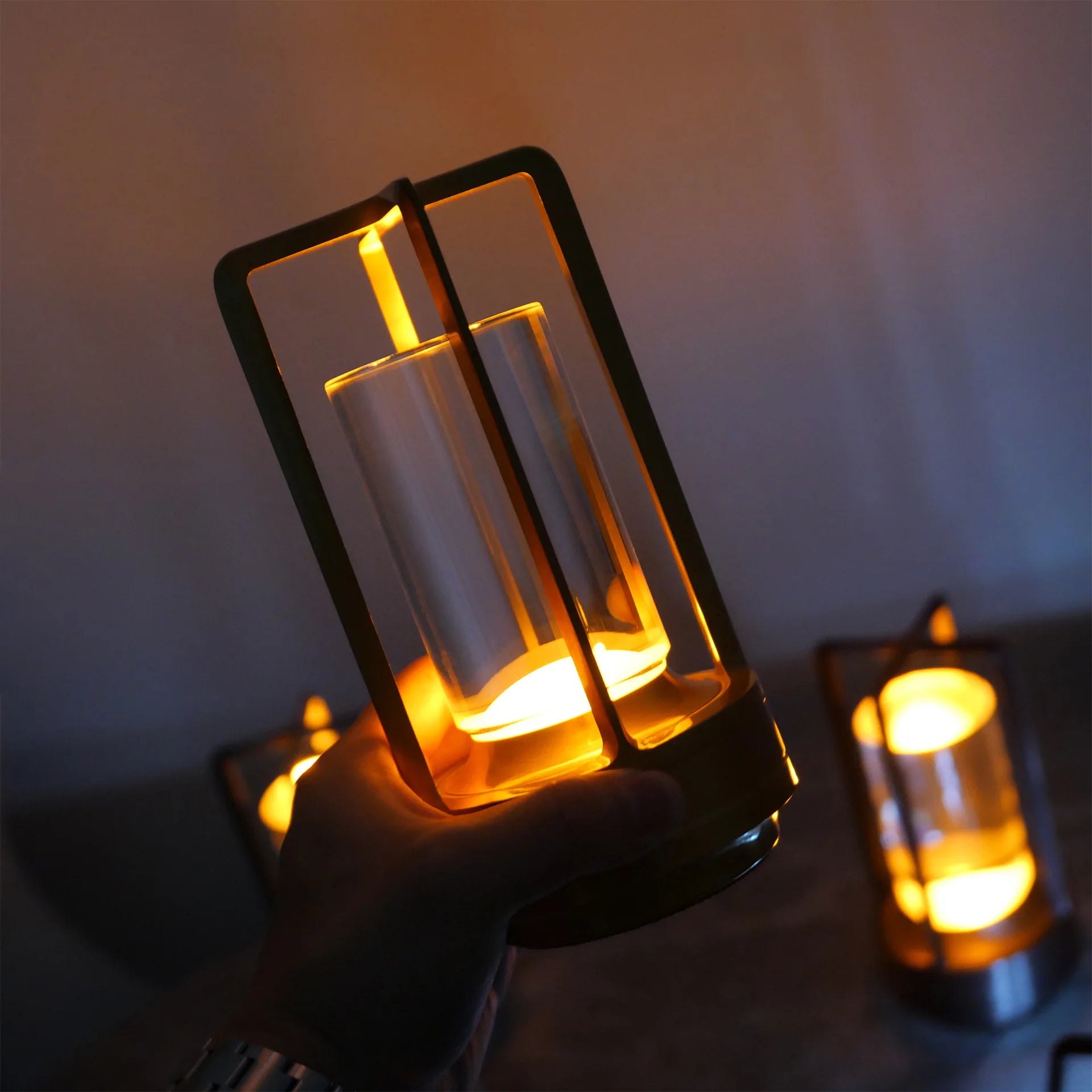 Aluminium Crystal Touch Lamp